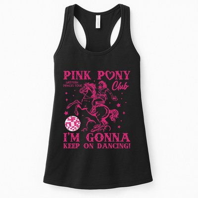Pony And Heels Lover Girl Dacing Clubs Cowgirl Womens Tank Top