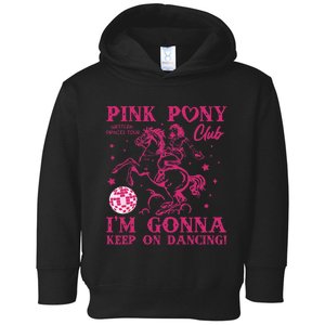 Pony And Heels Lover Girl Dacing Clubs Cowgirl Toddler Hoodie