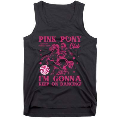 Pony And Heels Lover Girl Dacing Clubs Cowgirl Tank Top