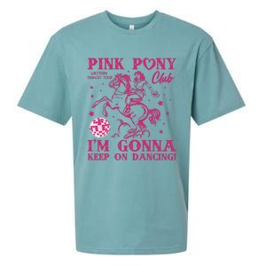 Pony And Heels Lover Girl Dacing Clubs Cowgirl Sueded Cloud Jersey T-Shirt