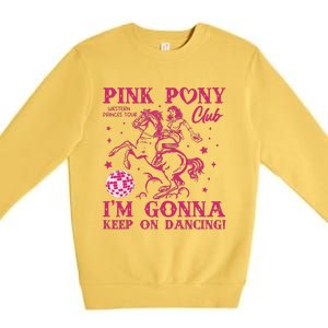 Pony And Heels Lover Pin.K Dacing Clubs Cowgirl Premium Crewneck Sweatshirt