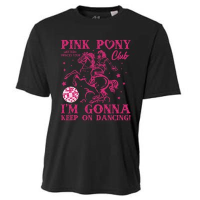 Pony And Heels Lover Pin.K Dacing Clubs Cowgirl Cooling Performance Crew T-Shirt