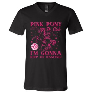 Pony And Heels Lover Pin.K Dacing Clubs Cowgirl V-Neck T-Shirt