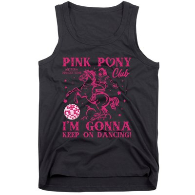 Pony And Heels Lover Pin.K Dacing Clubs Cowgirl Tank Top