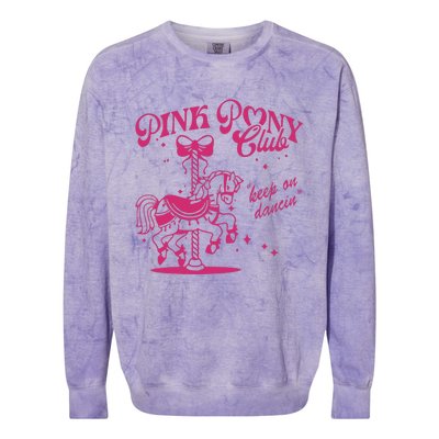 Pony And Heels Lover Clubs Cowgirl Colorblast Crewneck Sweatshirt