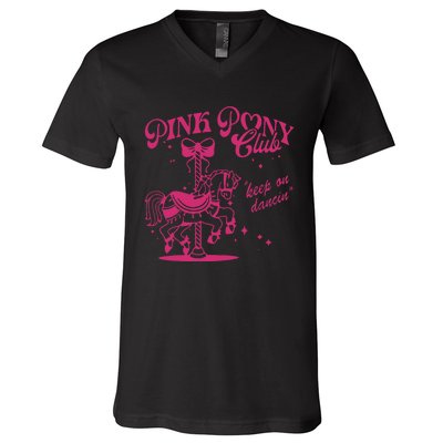 Pony And Heels Lover Clubs Cowgirl V-Neck T-Shirt