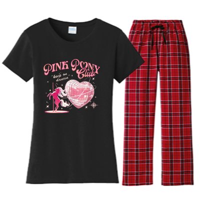 Pony And Heels Lover Clubs Disco Birthday Cowgirl Women's Flannel Pajama Set