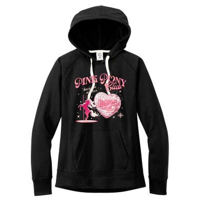 Pony And Heels Lover Clubs Disco Birthday Cowgirl Women's Fleece Hoodie