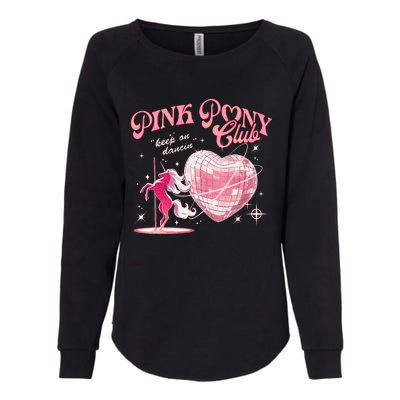 Pony And Heels Lover Clubs Disco Birthday Cowgirl Womens California Wash Sweatshirt