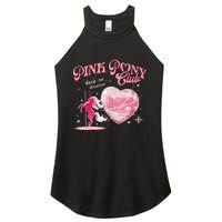 Pony And Heels Lover Clubs Disco Birthday Cowgirl Women's Perfect Tri Rocker Tank