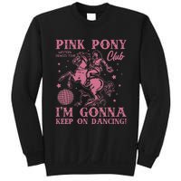 Pony And Heels Lover Clubs Disco Birthday Cowgirl Sweatshirt