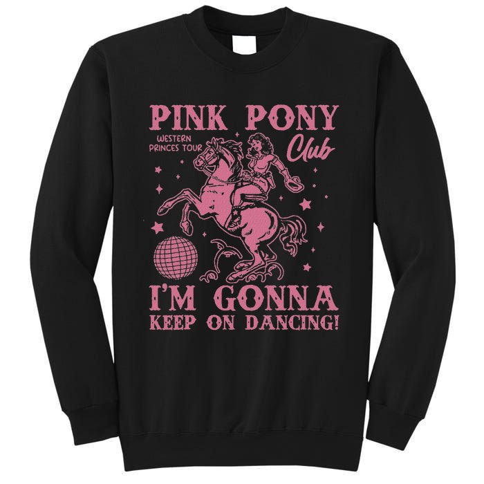 Pony And Heels Lover Clubs Disco Birthday Cowgirl Sweatshirt