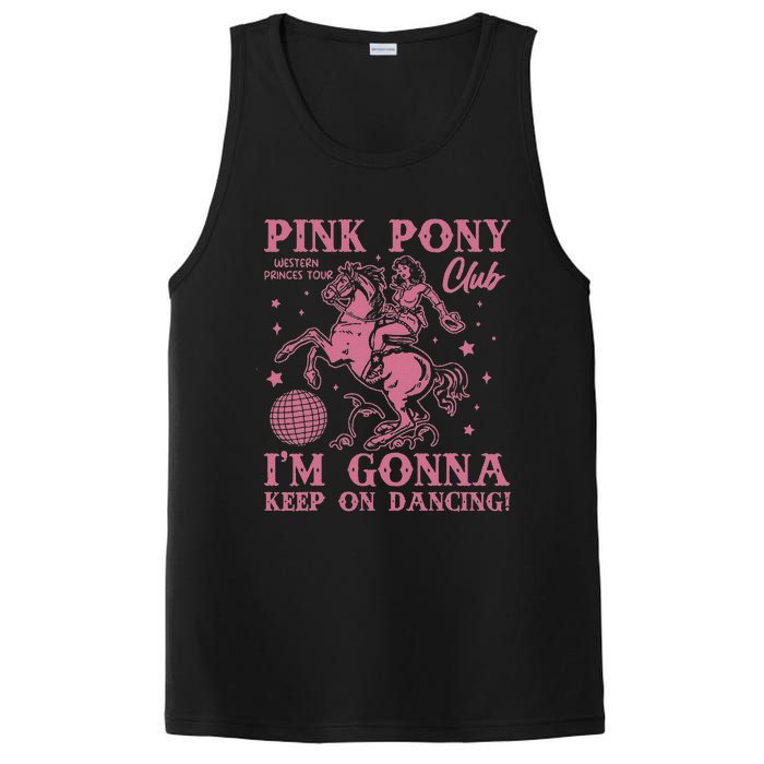 Pony And Heels Lover Clubs Disco Birthday Cowgirl PosiCharge Competitor Tank