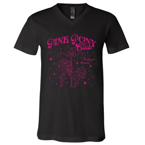 Pony And Heels Lover P.Ink Clubs Disco P.Ink Western Gift V-Neck T-Shirt