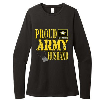 Proud Army Husband Military Pride Womens CVC Long Sleeve Shirt