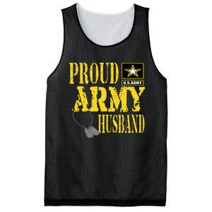 Proud Army Husband Military Pride Mesh Reversible Basketball Jersey Tank