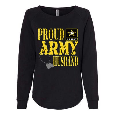 Proud Army Husband Military Pride Womens California Wash Sweatshirt