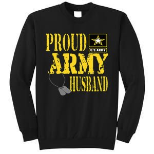 Proud Army Husband Military Pride Tall Sweatshirt