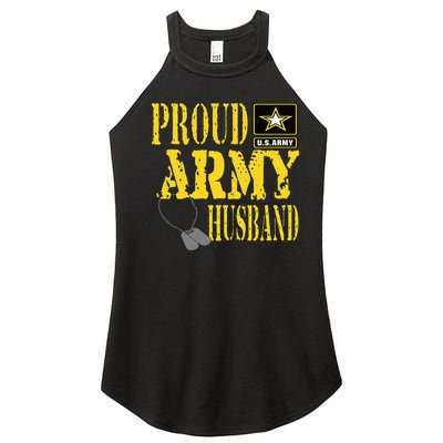 Proud Army Husband Military Pride Women’s Perfect Tri Rocker Tank