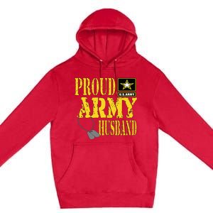 Proud Army Husband Military Pride Premium Pullover Hoodie