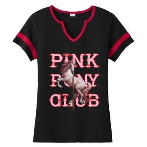 Pony And Heels Lover P.Ink Clubs Disco Birthday Cowgirl Gift Ladies Halftime Notch Neck Tee