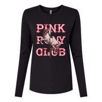 Pony And Heels Lover P.Ink Clubs Disco Birthday Cowgirl Gift Womens Cotton Relaxed Long Sleeve T-Shirt