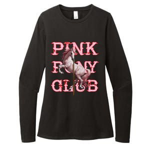 Pony And Heels Lover P.Ink Clubs Disco Birthday Cowgirl Gift Womens CVC Long Sleeve Shirt