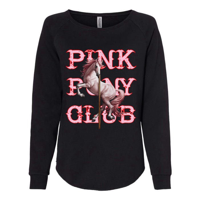 Pony And Heels Lover P.Ink Clubs Disco Birthday Cowgirl Gift Womens California Wash Sweatshirt