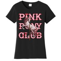 Pony And Heels Lover P.Ink Clubs Disco Birthday Cowgirl Gift Women's T-Shirt