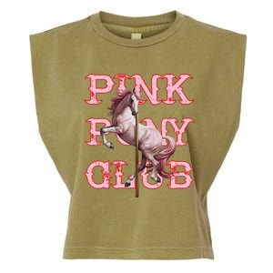 Pony And Heels Lover P.Ink Clubs Disco Birthday Cowgirl Gift Garment-Dyed Women's Muscle Tee