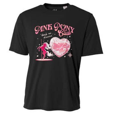 Pony And Heels Lover P.Ink Clubs Disco Birthday Cowgirl Gift Cooling Performance Crew T-Shirt