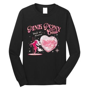 Pony And Heels Lover P.Ink Clubs Disco Birthday Cowgirl Gift Long Sleeve Shirt