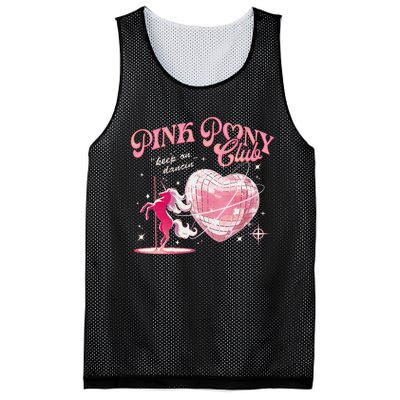 Pony And Heels Lover P.Ink Clubs Disco Birthday Cowgirl Gift Mesh Reversible Basketball Jersey Tank