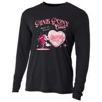 Pony And Heels Lover P.Ink Clubs Disco Birthday Cowgirl Gift Cooling Performance Long Sleeve Crew