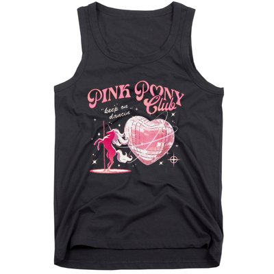 Pony And Heels Lover P.Ink Clubs Disco Birthday Cowgirl Gift Tank Top