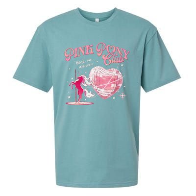 Pony And Heels Lover P.Ink Clubs Disco Birthday Cowgirl Gift Sueded Cloud Jersey T-Shirt