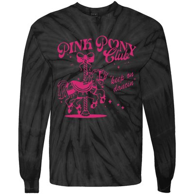 Pony And Heels Lover P.Ink Girl Clubs Cowgirl Gift Tie-Dye Long Sleeve Shirt