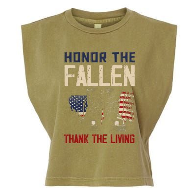 Proud American Honor The Fallen Thank You Garment-Dyed Women's Muscle Tee