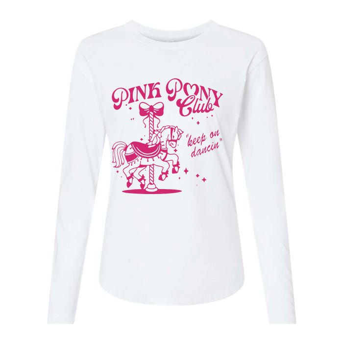 Pony And Heels Lover Clubs Cowgirl Womens Cotton Relaxed Long Sleeve T-Shirt