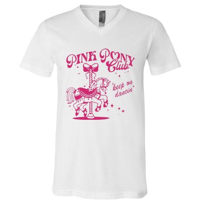 Pony And Heels Lover Clubs Cowgirl V-Neck T-Shirt