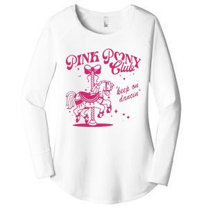 Pony And Heels Lover Clubs Cowgirl Women's Perfect Tri Tunic Long Sleeve Shirt