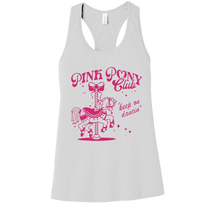 Pony And Heels Lover Clubs Cowgirl Women's Racerback Tank