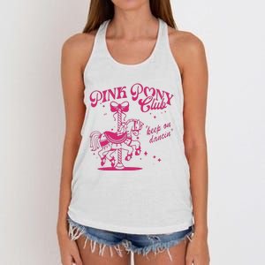 Pony And Heels Lover Clubs Cowgirl Women's Knotted Racerback Tank