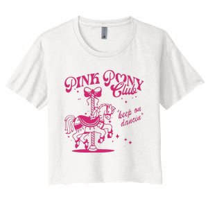 Pony And Heels Lover Clubs Cowgirl Women's Crop Top Tee