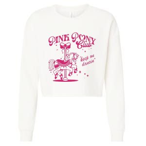 Pony And Heels Lover Clubs Cowgirl Cropped Pullover Crew