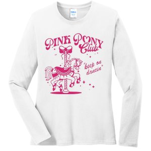 Pony And Heels Lover Clubs Cowgirl Ladies Long Sleeve Shirt