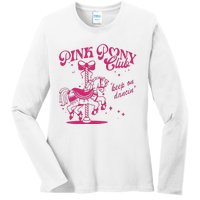 Pony And Heels Lover Clubs Cowgirl Ladies Long Sleeve Shirt