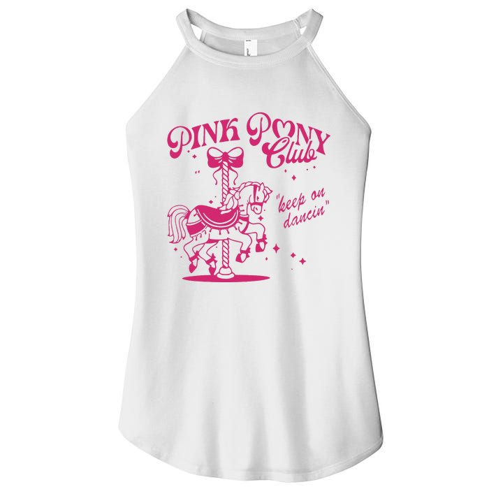 Pony And Heels Lover Clubs Cowgirl Women's Perfect Tri Rocker Tank