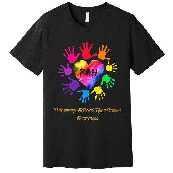 Pulmonary Arterial Hypertension Awareness Colored Premium T-Shirt