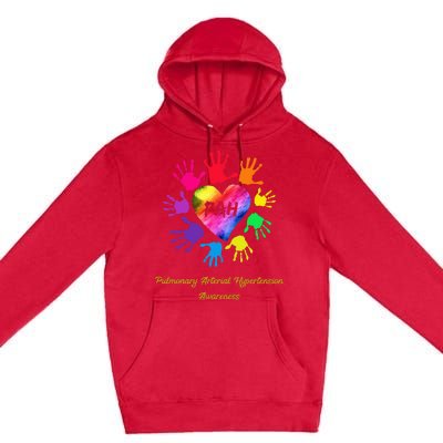 Pulmonary Arterial Hypertension Awareness Colored Premium Pullover Hoodie